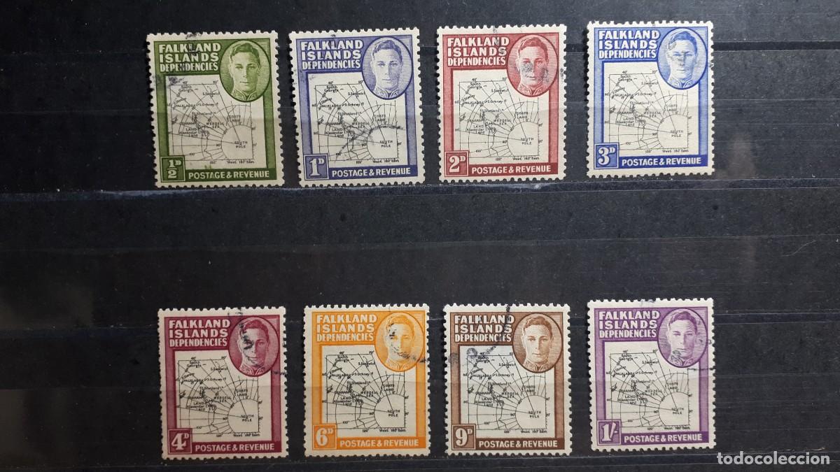 Sellos: SHETLANDS DEL SUR. A&ntilde;o 1944. &deg;. YVERT 25/32