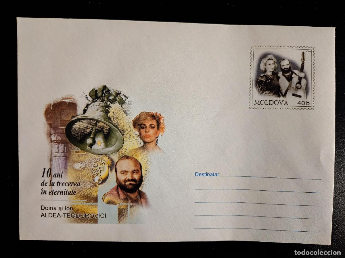 Sellos: Moldavia 2002 postal completo Doina Ion Aldea Teodorovici 40b nuevo guitarra