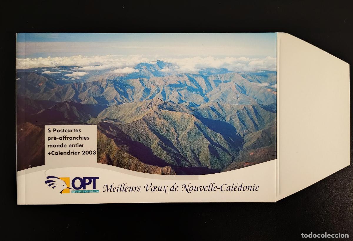 Sellos: Nueva Caledonia 2003 lote 5 PAP tarjetas postales prefrancas Felicitaciones