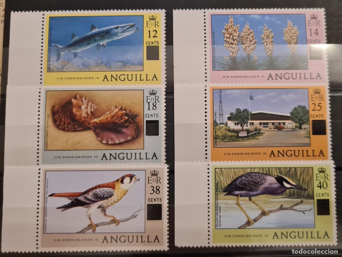 Sellos: Serie completa de sellos nuevos de Anguilla 1978: serie de 1977-78 sobrecargada