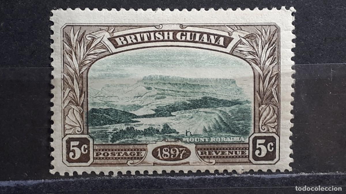 Sellos: GUYANA BRIT&Aacute;NICA. A&Ntilde;O 1898. *. YVERT 90