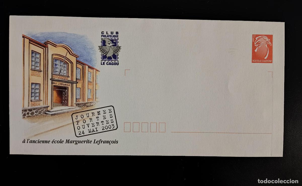 Sellos: Nueva Caledonia PAP Club El Cag&uacute; Escuela Marguerite Lefran&ccedil;ois Mayo 2003