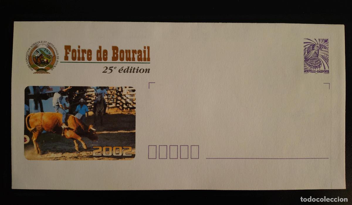 Sellos: Nueva Caledonia PAP completo Feria de Bourail 2002 25&ordf; edici&oacute;n malva