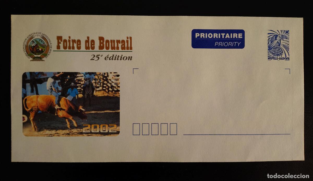 Sellos: Nueva Caledonia PAP Feria de Bourail 2002 25&ordf; edici&oacute;n rodeo nuevo azul