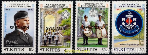 Sellos: 794169 MNH SAN KITTS 1983 100 ANIVERSARIO DE LOS &rdquo;BOYS BRIGADE&rdquo;