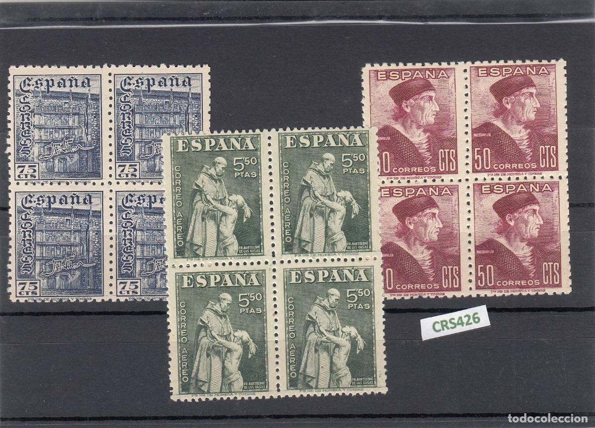 Sellos: CRS0426 SELLOS ESPA&Ntilde;A N&ordm; CAT 1002-4 XX-X BLOQUE DE 4
