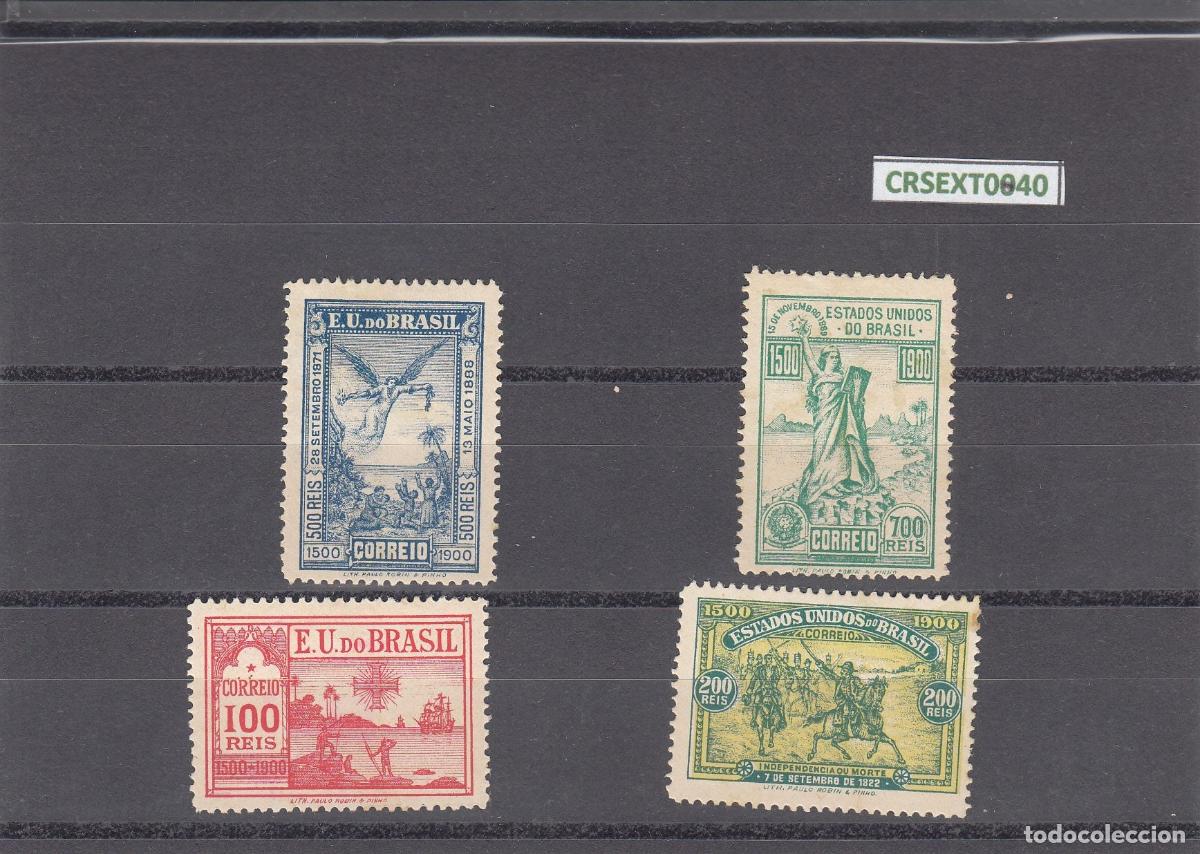 Francobolli: CRSEXT0040 SELLOS BRASIL N&ordm; CAT 112-5 X CON CHARNELA