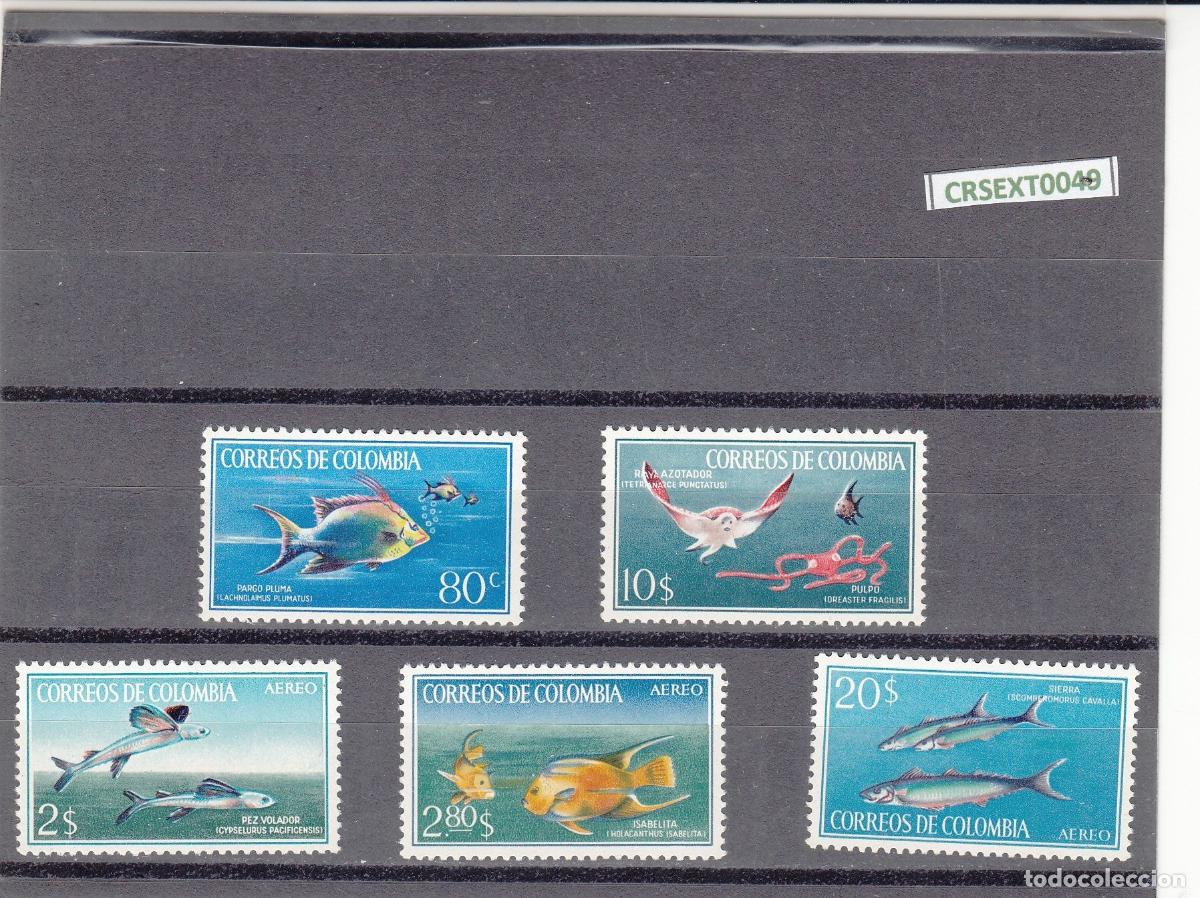 Francobolli: CRSEXT0049 SELLOS COLOMBIA N&ordm; CAT 620-1 SIN CHARNELA Y 462-4 CON CHARNELA