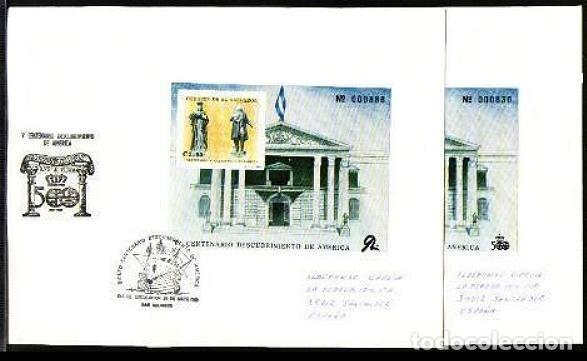 Sellos: EL SALVADOR 1989 SPD V CENTENARIO DESCUBRIMIENTO