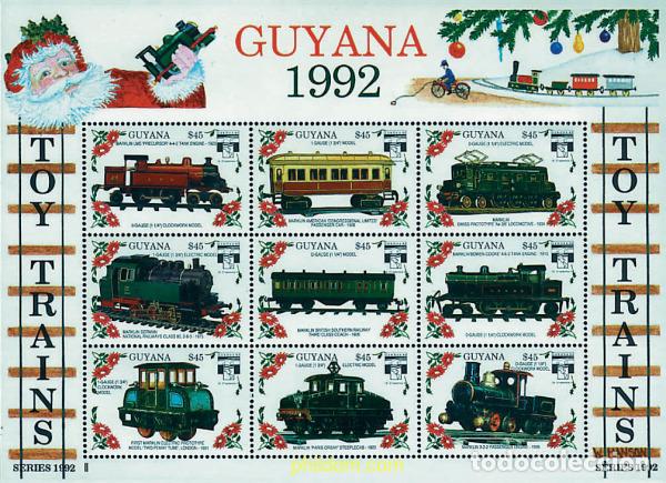 Sellos: 312183 MNH GUYANA 1992 GENOVA 92. EXPOSICION FILATELICA INTERNACIONAL