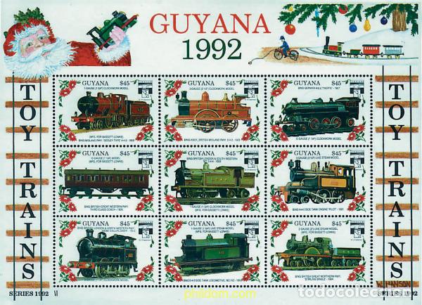Sellos: 312184 MNH GUYANA 1992 GENOVA 92. EXPOSICION FILATELICA INTERNACIONAL