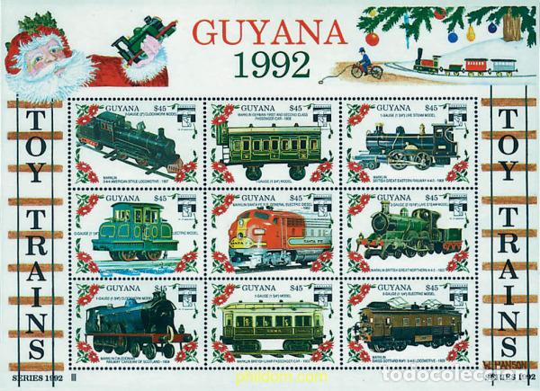 Sellos: 312186 MNH GUYANA 1992 GENOVA 92. EXPOSICION FILATELICA INTERNACIONAL