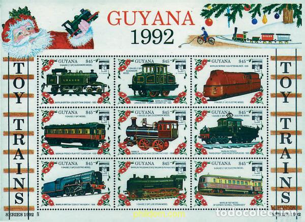 Sellos: 312182 MNH GUYANA 1992 GENOVA 92. EXPOSICION FILATELICA INTERNACIONAL