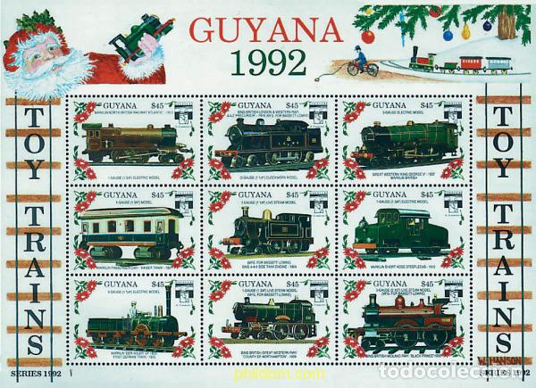 Sellos: 312180 MNH GUYANA 1992 GENOVA 92. EXPOSICION FILATELICA INTERNACIONAL