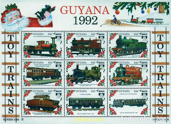 Sellos: 312185 MNH GUYANA 1992 GENOVA 92. EXPOSICION FILATELICA INTERNACIONAL