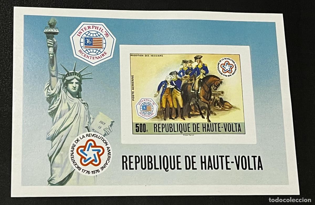 Stamps: Alto Volta 1976 Mi. Bl. 645 ND Bicentenario revoluci&oacute;n americana
