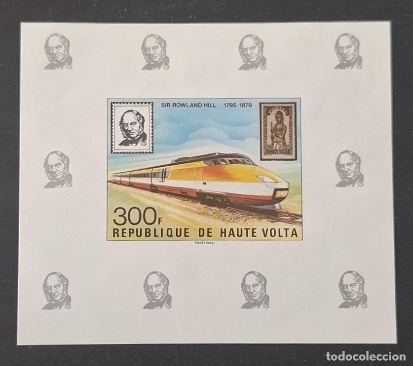 Timbres: Alto Volta 1979 Mi. 758 prueba de lujo Rowland Hill tren TGV