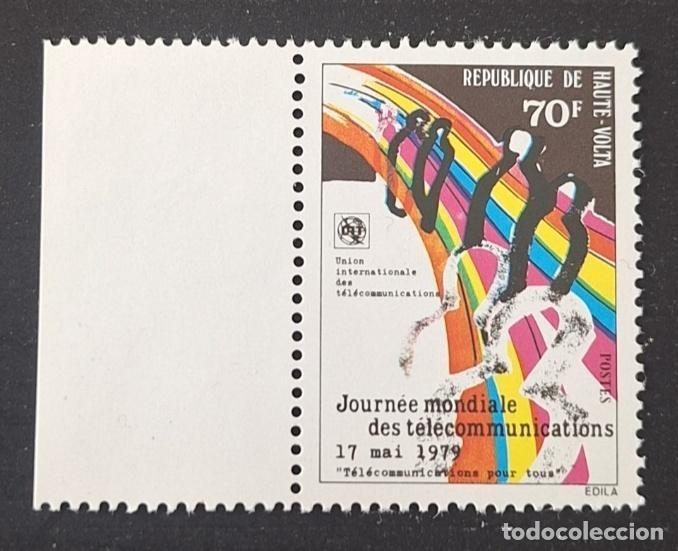 Timbres: Alto Volta 1979 Mi. 749 D&iacute;a Mundial de las Telecomunicaciones UIT