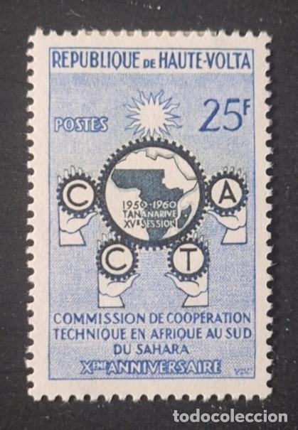 Sellos: Alto Volta 1960 Mi. 90 CCTA cooperaci&oacute;n t&eacute;cnica &Aacute;frica Tananarive