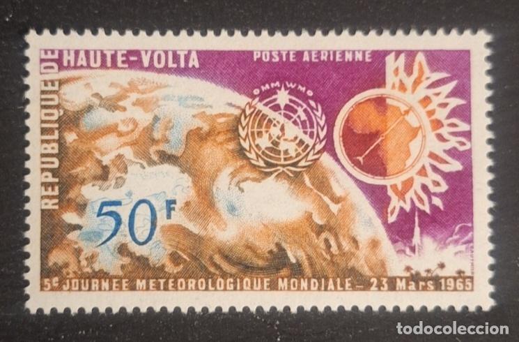 Francobolli: Alto Volta 1965 Mi. 161 Correo A&eacute;reo D&iacute;a Meteorol&oacute;gico OMM