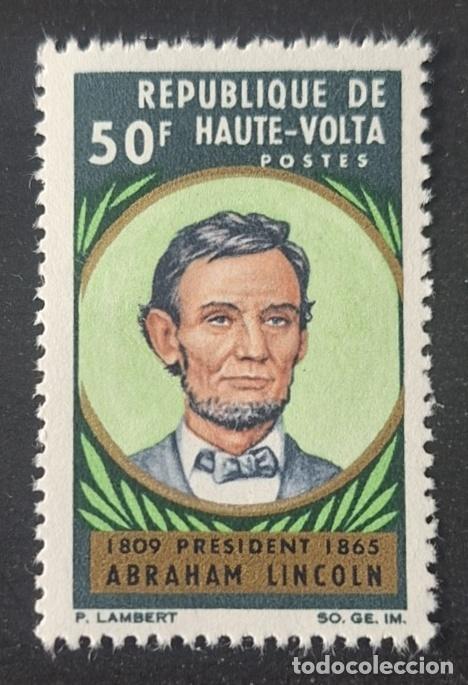 Briefmarken: Alto Volta 1965 Mi. 173 Abraham Lincoln presidente USA retrato