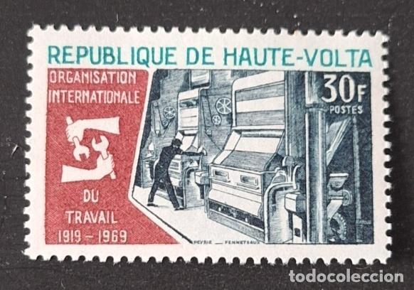 Timbres: Alto Volta 1969 Mi. 257 Organizaci&oacute;n Internacional del Trabajo OIT