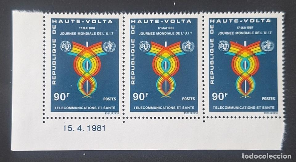 Sellos: Alto Volta 1981 Mi. 830 D&iacute;a Mundial UIT telecomunicaciones salud