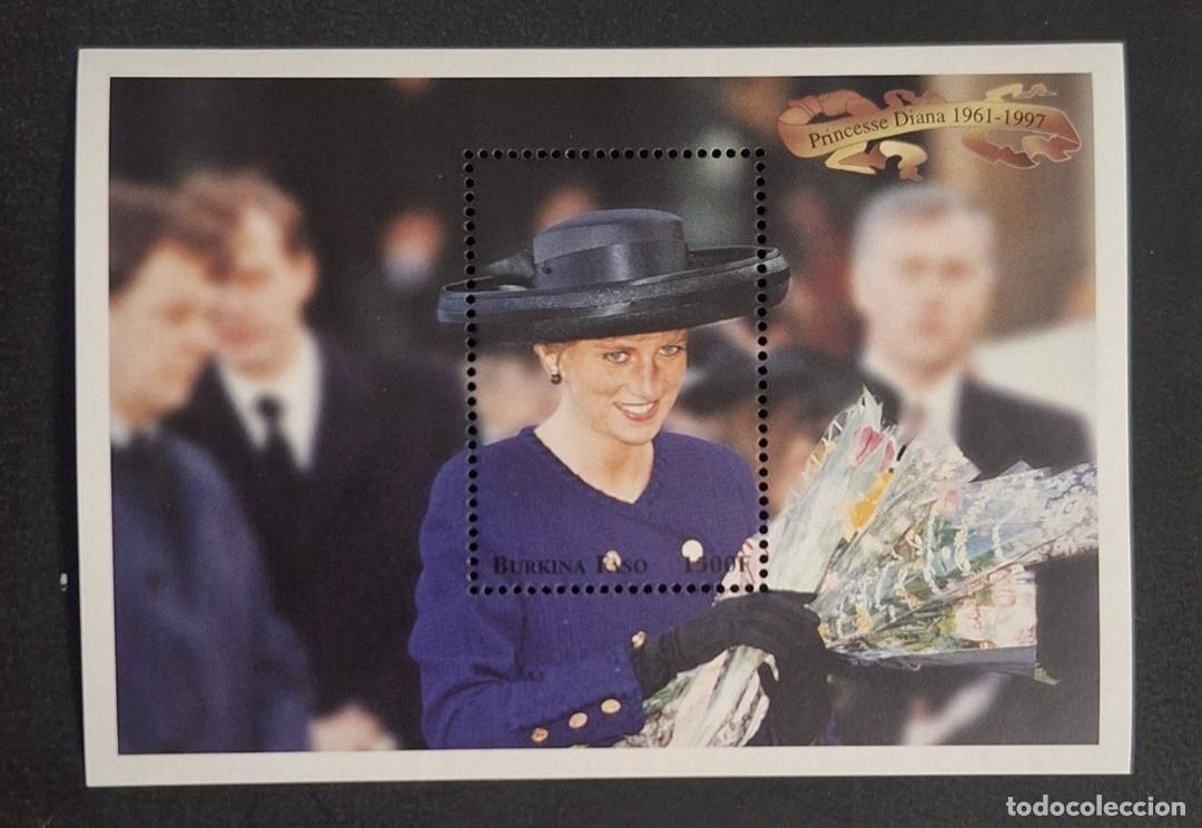 Timbres: Burkina Faso 1998 Mi. Bl. 175 Princesa Diana Lady Di memorial realeza