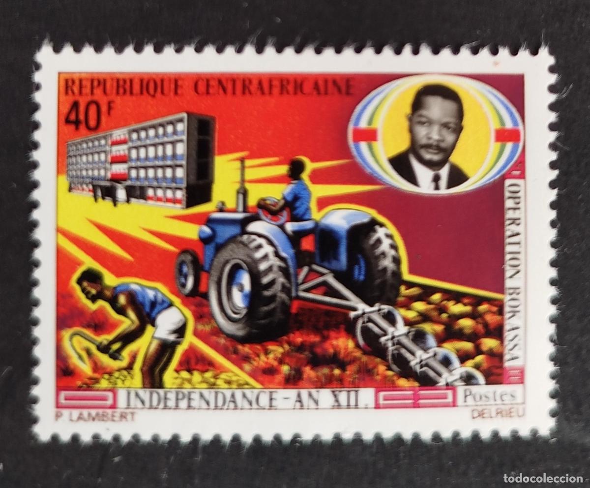 Sellos: Centro&aacute;frica 1972 Mi. 255 Independencia A&ntilde;o XII Operaci&oacute;n Bokassa