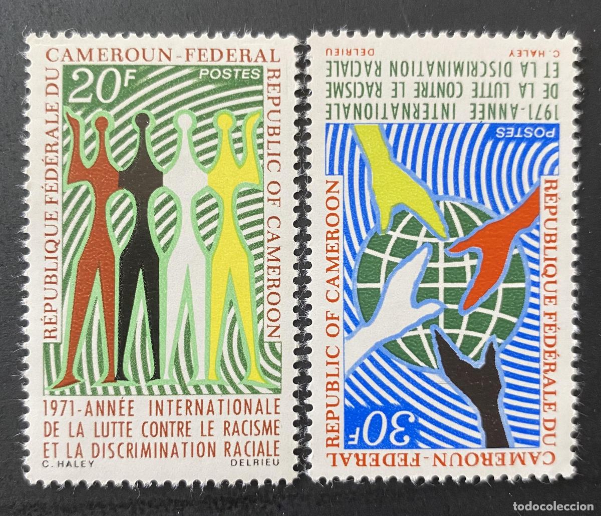Francobolli: Camer&uacute;n 1971 Mi. 648-649 Lucha contra el racismo discriminaci&oacute;n racial