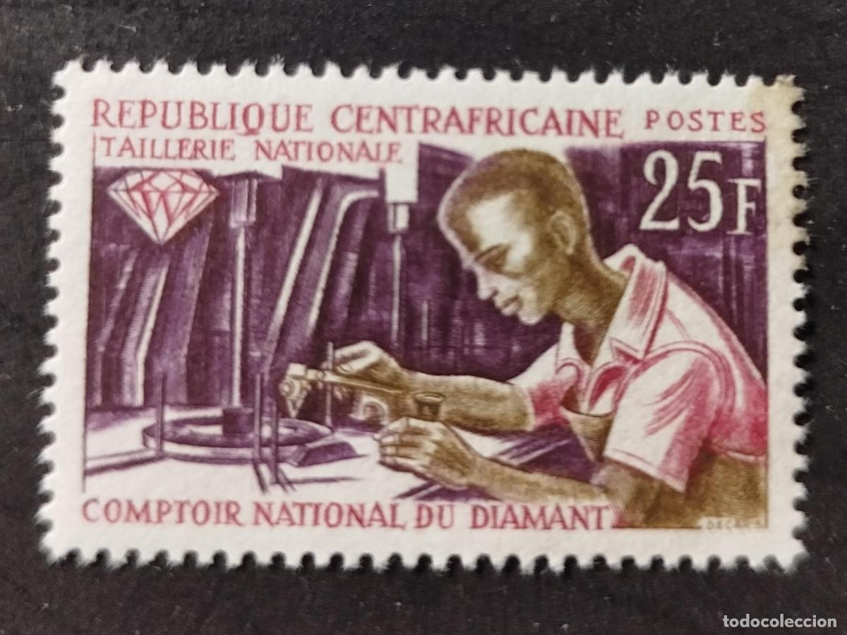 Briefmarken: Centro&aacute;frica 1966 Mi. 101 Contador nacional diamante talla