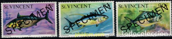 Sellos: 794577 MNH SAN VICENTE 1976 PECES