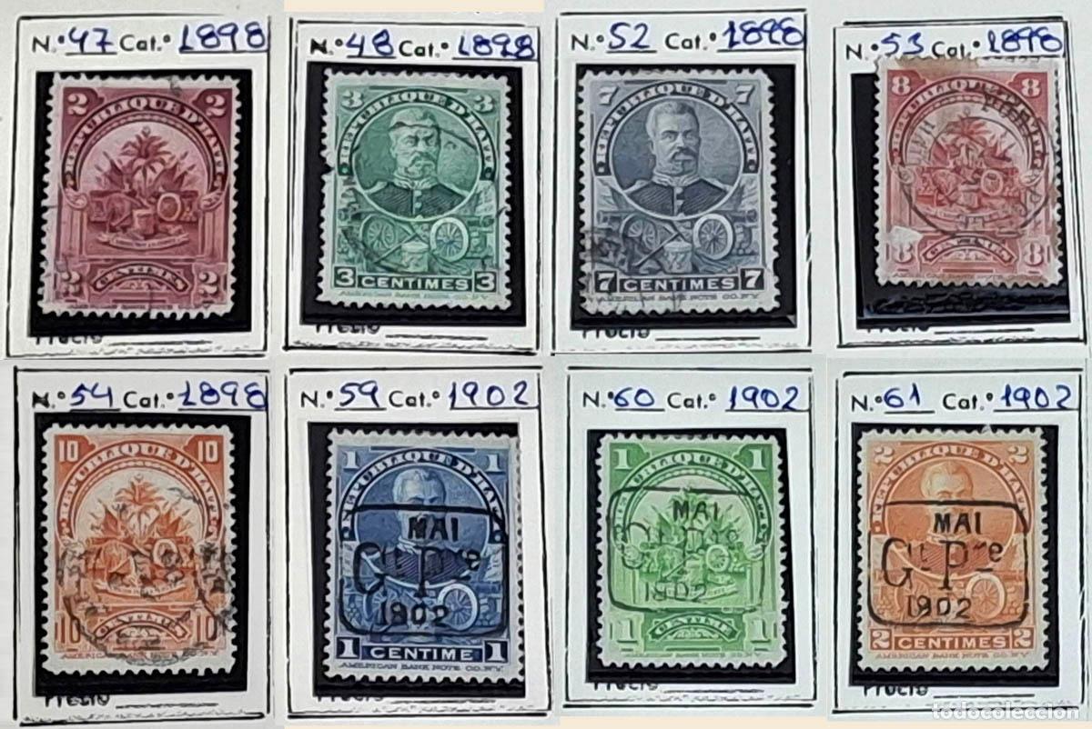 Sellos: 8 SELLOS HAITI 1898-1902