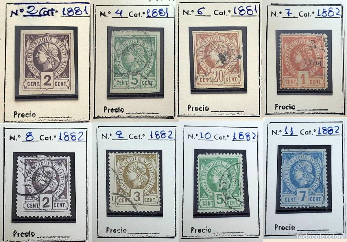 Sellos: 8 SELLOS HAITI 1881-1882