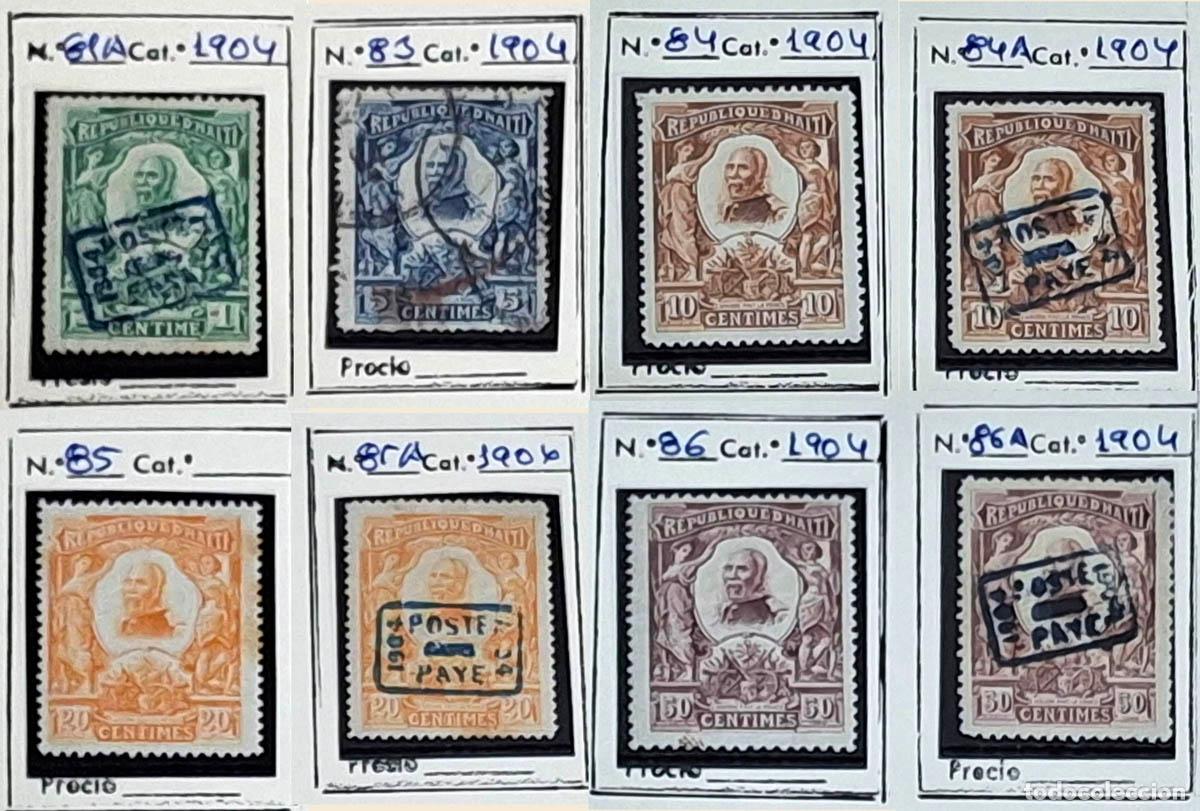 Sellos: 8 SELLOS HAITI 1904