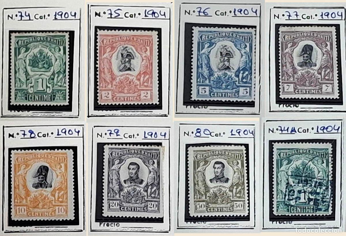 Sellos: 8 SELLOS HAITI 1904 - Foto 1