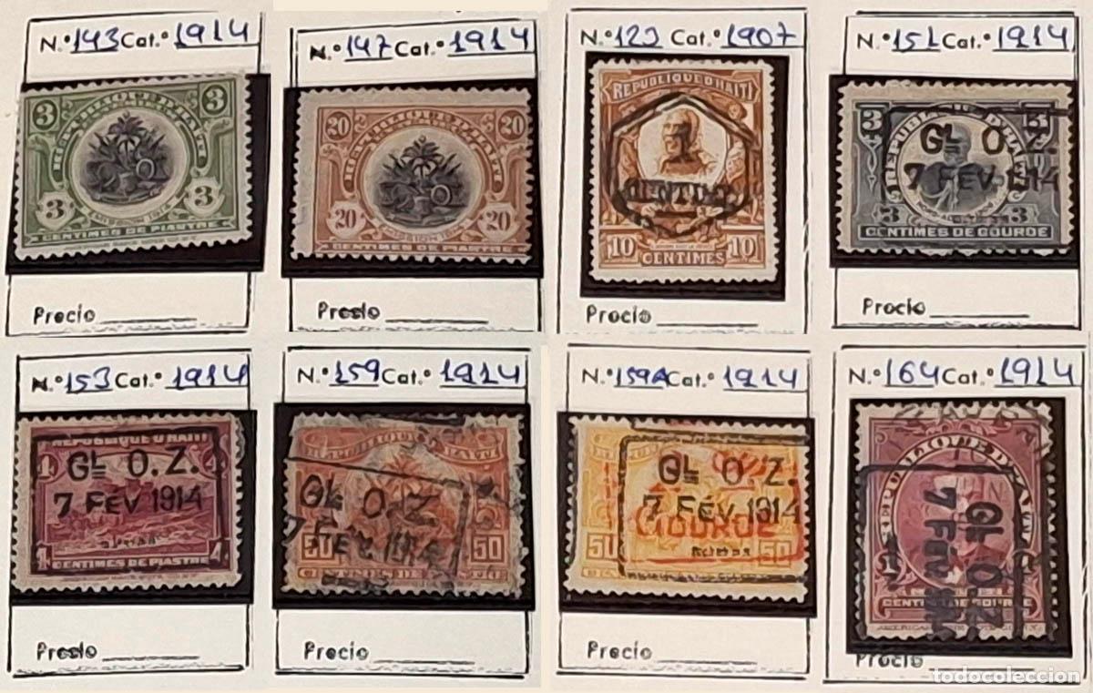 Sellos: 8 SELLOS HAITI 1914