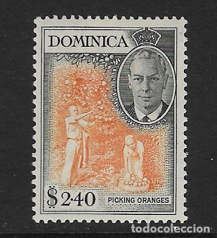 Sellos: DOMINICA. Yvert n&ordm; 131 nuevo y defectuoso