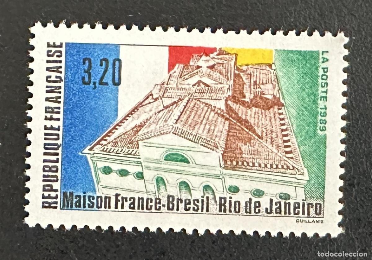 Sellos: Francia 1989 Mi. 2797 emisi&oacute;n conjunta Casa Francia-Brasil R&iacute;o
