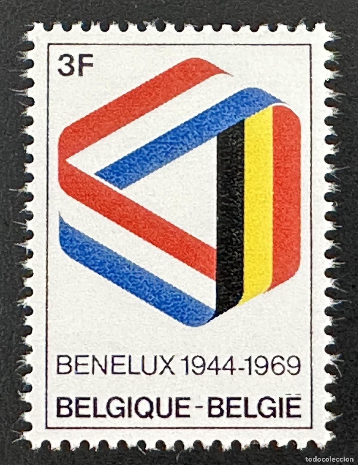 Briefmarken: B&eacute;lgica 1969 Mi. 1557 emisi&oacute;n conjunta Benelux 25 a&ntilde;os cooperaci&oacute;n