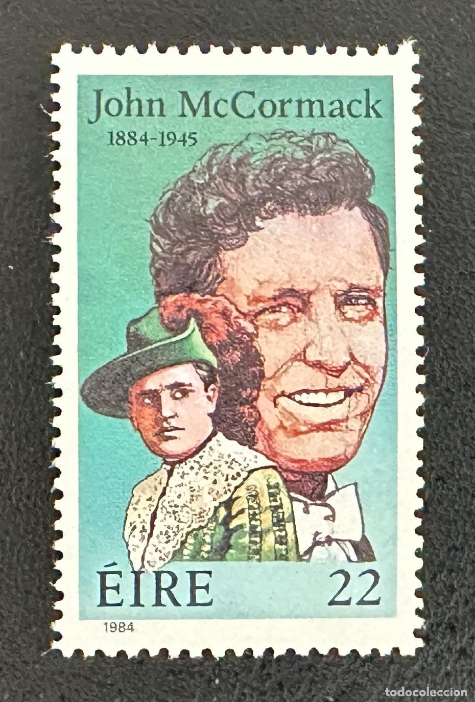 Sellos: Irlanda 1984 Mi. 541 emisi&oacute;n conjunta John McCormack tenor &oacute;pera