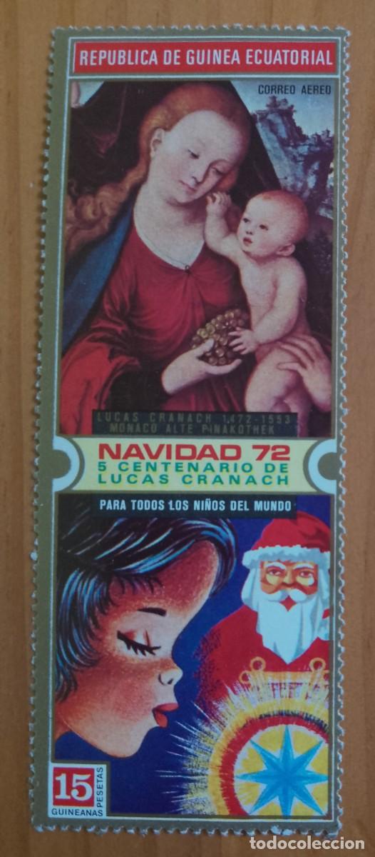 Sellos: GUINEA ECUATORIAL - V/F 15 PESETAS GUINEANAS - NAVIDAD 72 - VER DESCRIPCI&Oacute;N