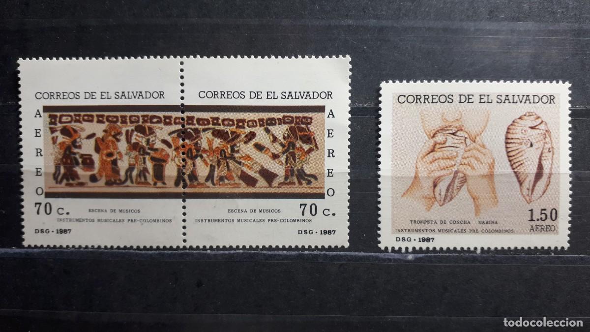 Sellos: EL SALVADOR. A&Ntilde;O 1987. **. YVERT 654/6