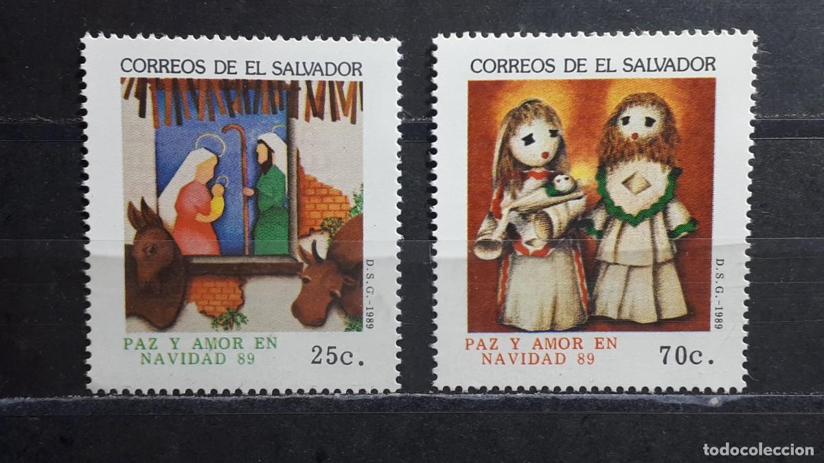 Sellos: EL SALVADOR. A&Ntilde;O 1989. **. YVERT 1072/3