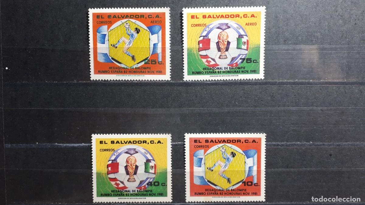 Sellos: EL SALVADOR. A&Ntilde;O 1981. **. YVERT 888/9. A&eacute;reo 482/3