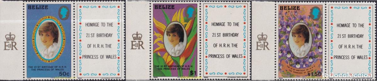 Sellos: 778190 MNH BELIZE 2026 21 ANIVERSARIO DE LA PRINCESA DE GALES