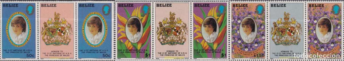 Sellos: 778191 MNH BELIZE 2026 21 ANIVERSARIO DE LA PRINCESA DE GALES