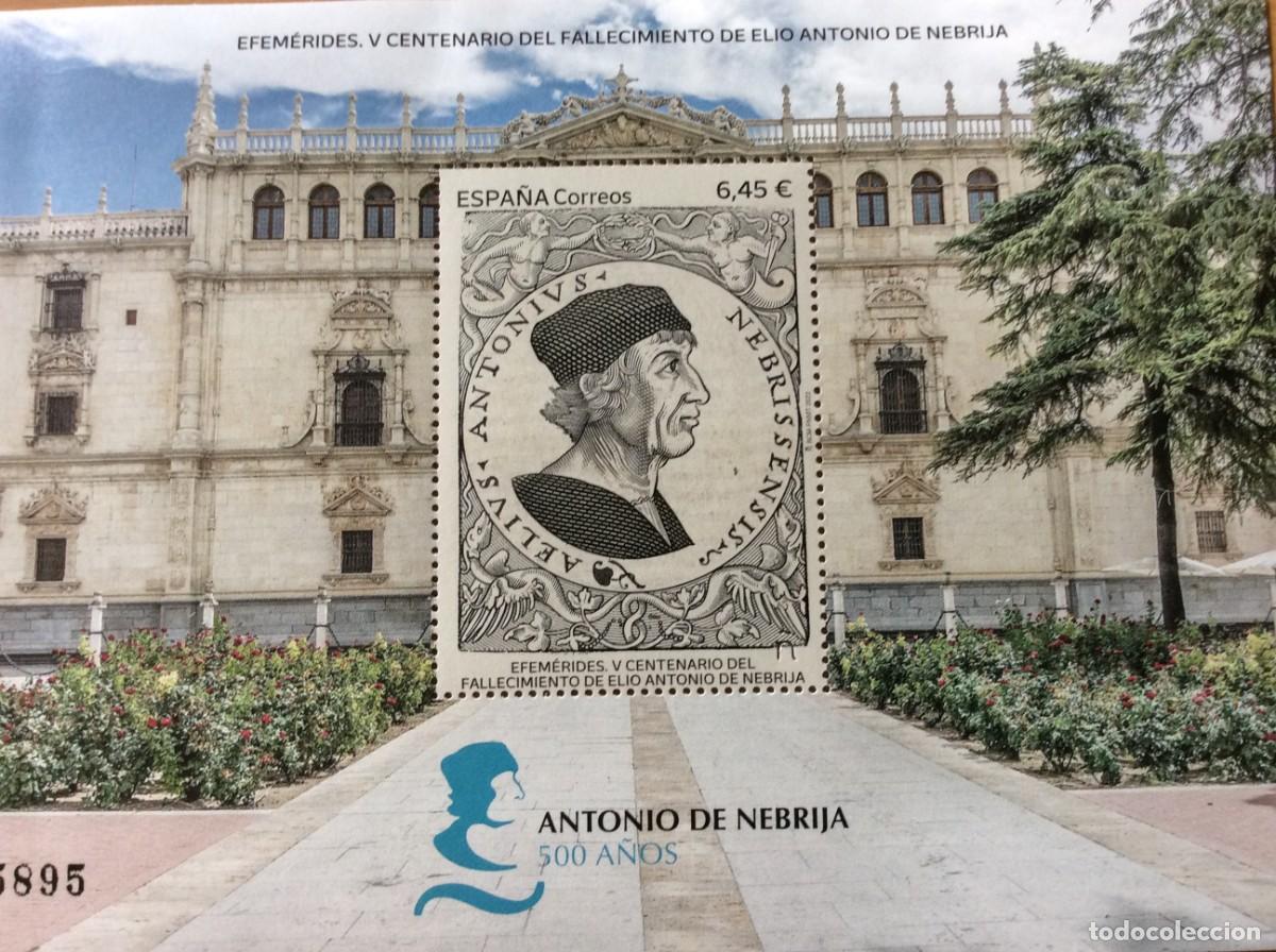 Sellos: ESCRITORES. ESPA&Ntilde;A A&Ntilde;O 2022 . 5&ordm; CENTENARIO MUERTE DE ELIO ANTONIO DE NEBRIJA