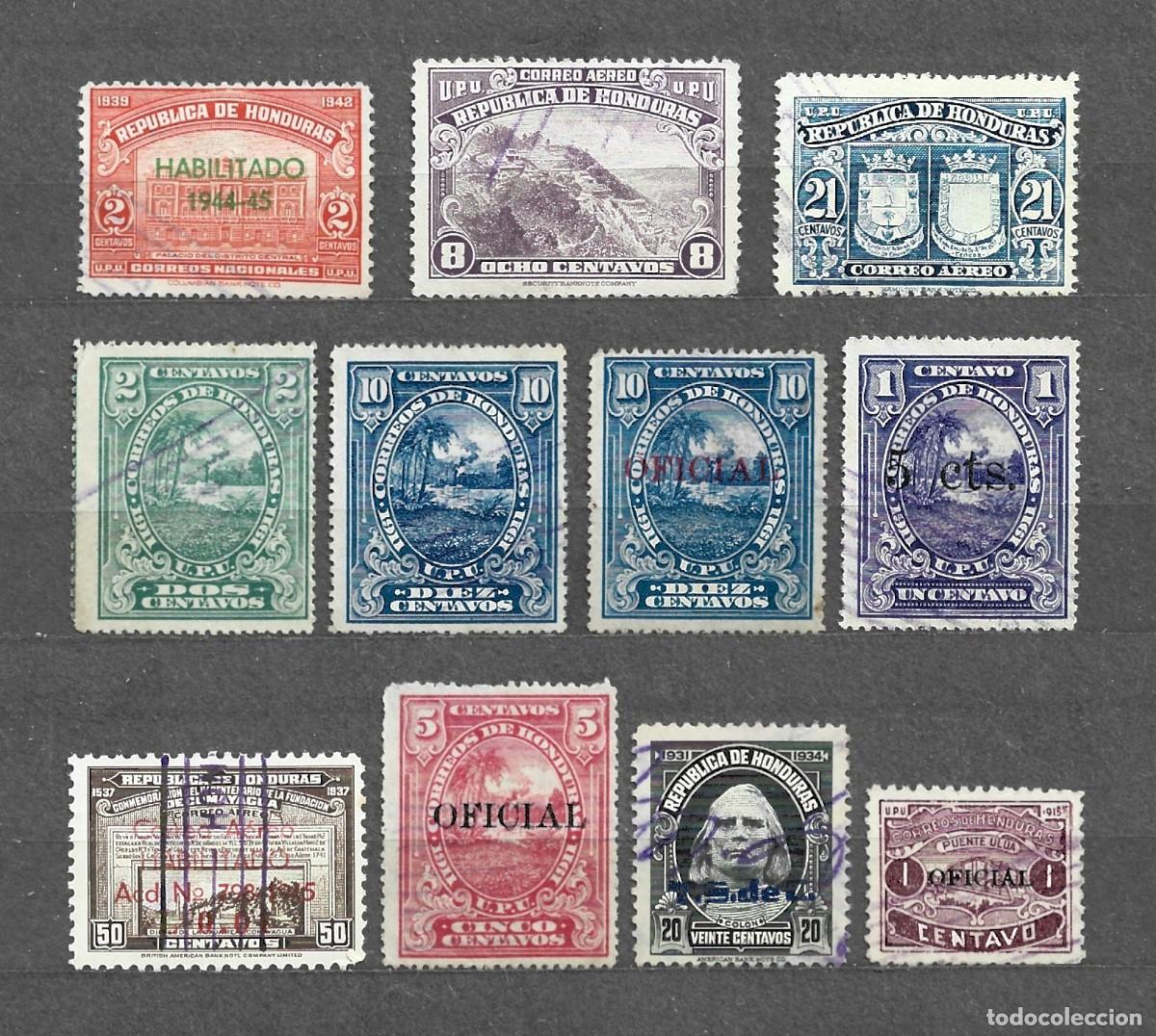Sellos: Lote de sellos de Honduras - a identificar - D9