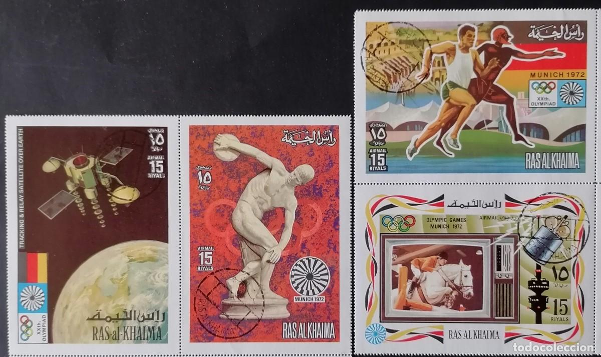 Sellos: RAS AL KHAIMA 1972 - JJ.OO. MUNICH .